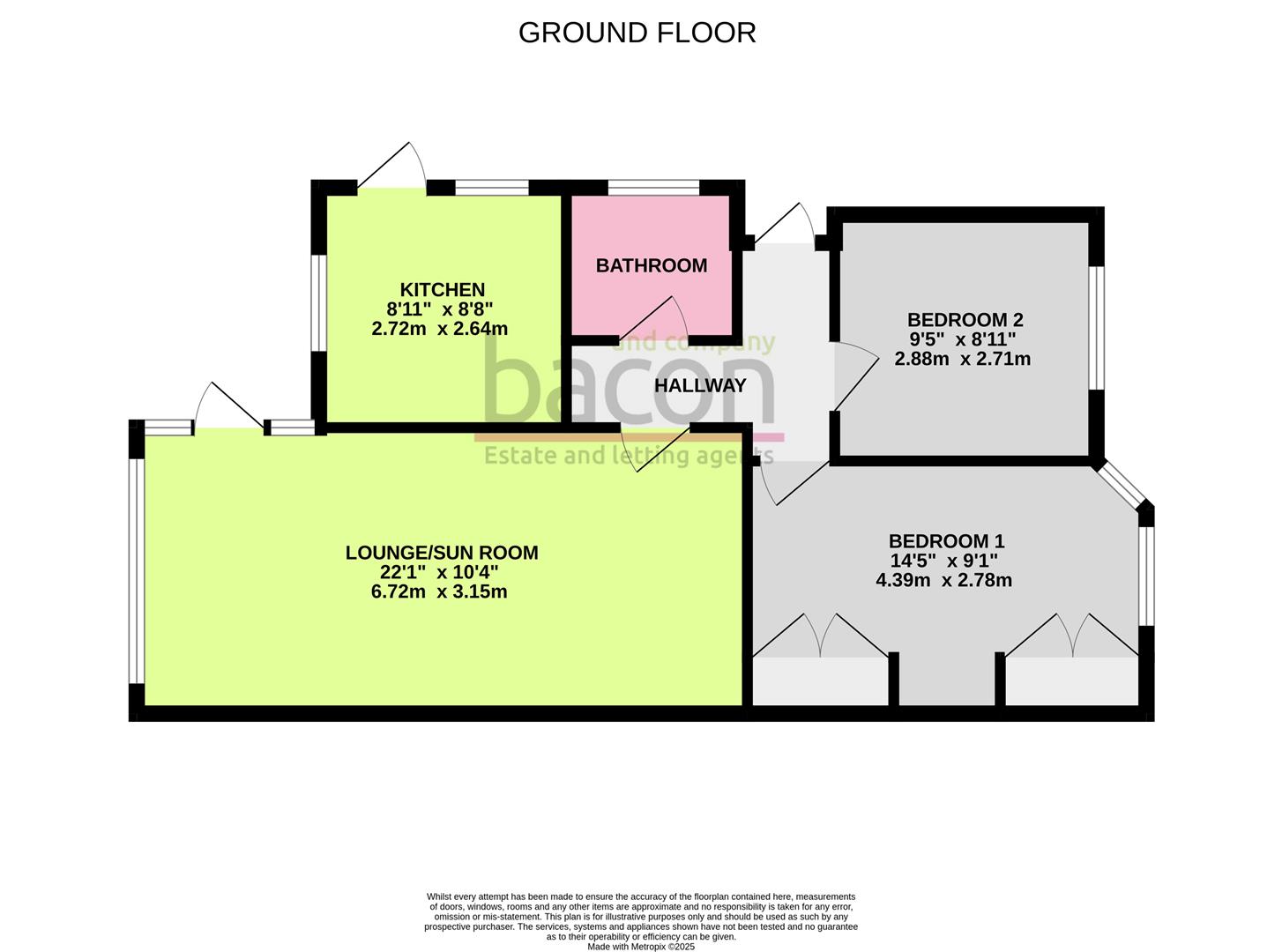 Floor Plan | Bungalow - Semi Detached | Cheviot Road, Worthing | For Sale